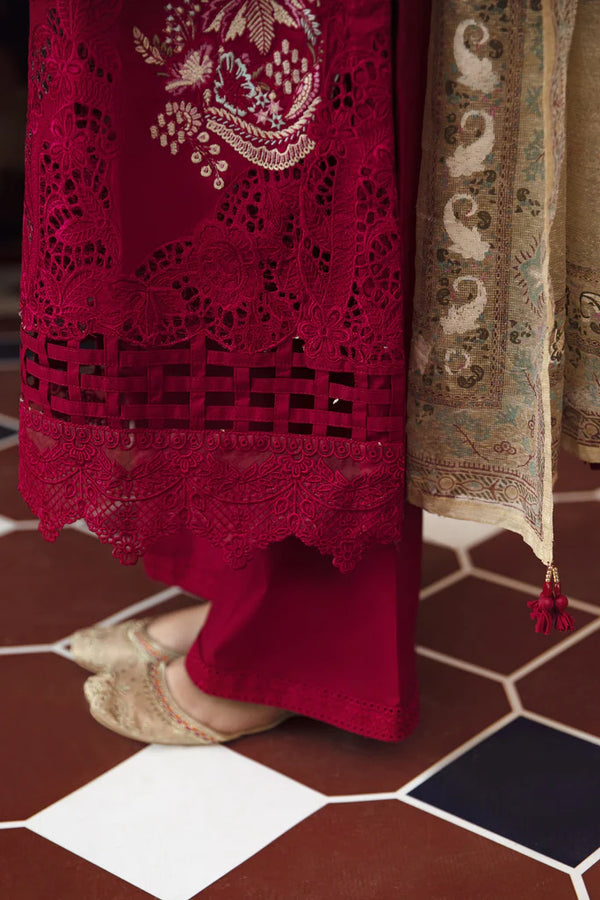 MEENA KUMARI LUXURY CHIKANKARILAWN EID COLLECTIONM BY|| AABYAAN|| SHAHEEN (AB-05)