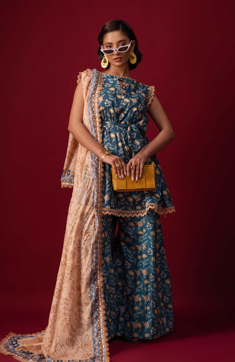 Coco Al Zohaib Popup Cambric 3 Piece Unstitched-CPC-2-24-06