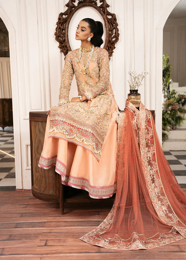 INAYAT ALIF BY AJR LUXURY WEDDING UN-STITCHED 3PC| SUN-KISSED