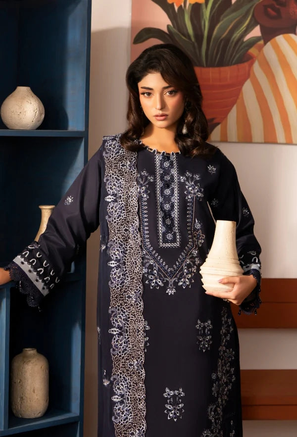 MERAKI BY HUMDUM UNSTITCHED LAWN D-09