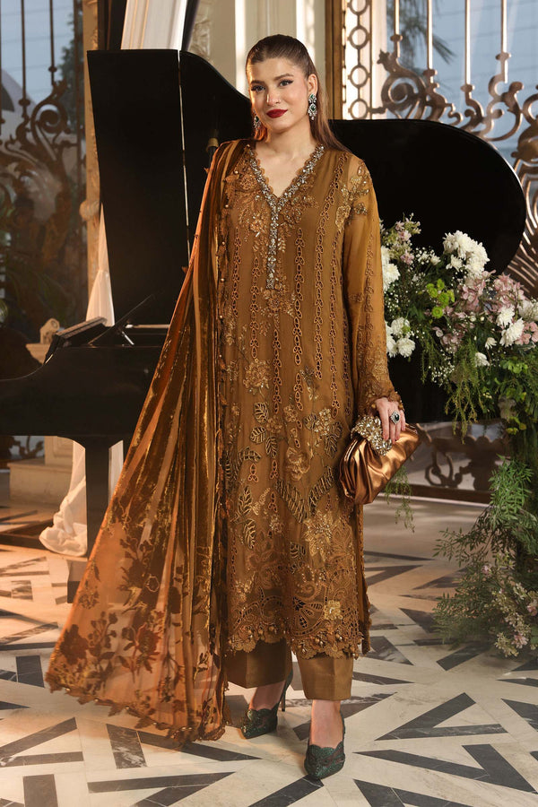 MARIA B CHIFFON WEDDING-26-205-MUSTARD
