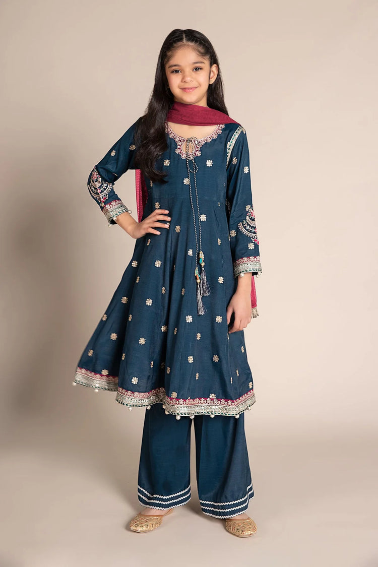 M KIDS BY MARIA B 2025 MKD-EF25-07 TEAL