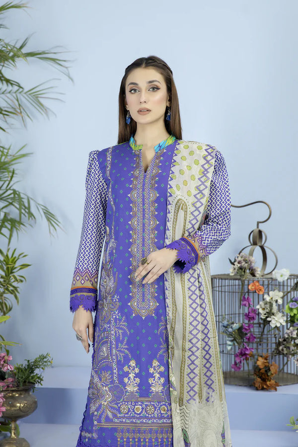 ALLURE BY JOHRA UN-STITCHED 3PC | JH-738-AU