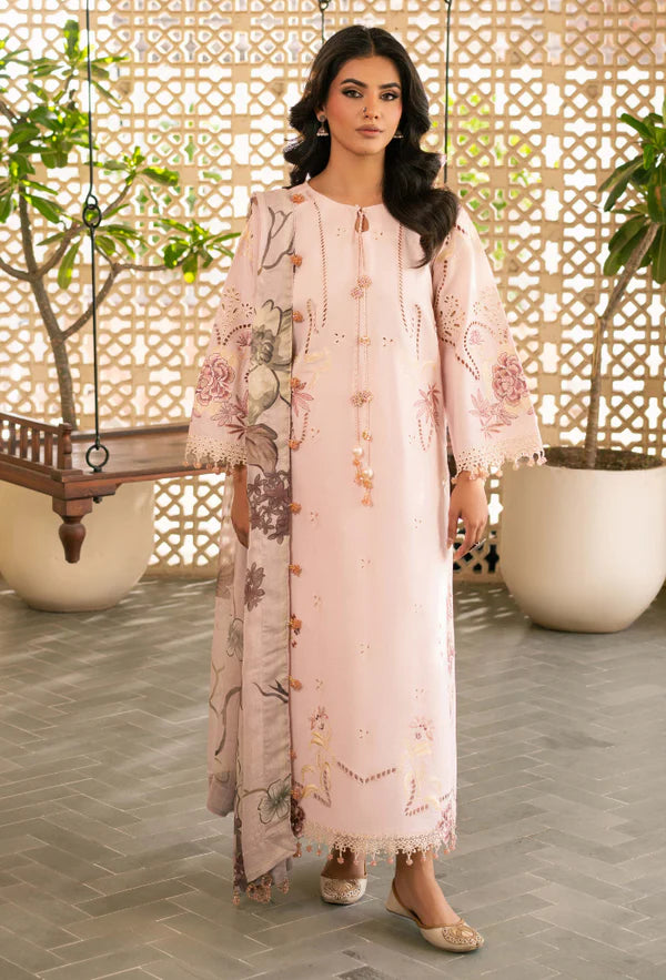 MEHRMAA BY HUMDUM UN-STITCHED 3PC | D07 Nuraaya