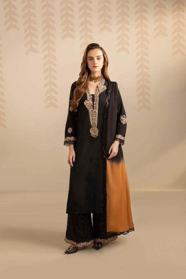 ZARDOZI SILK- BLACK