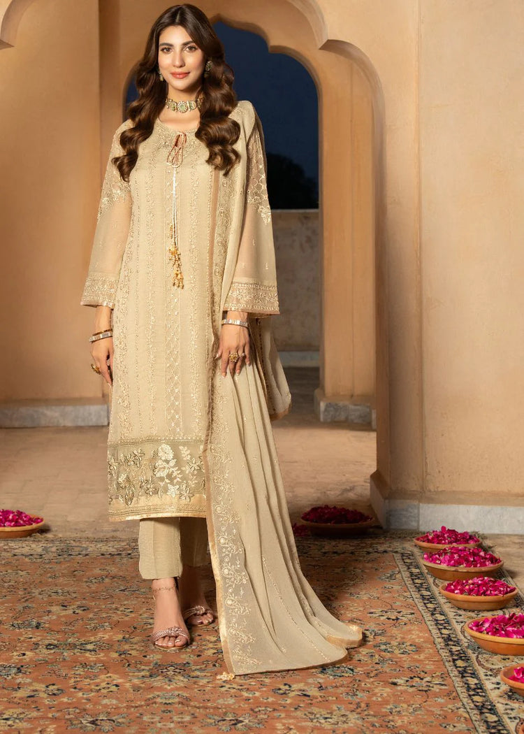 AFSANAY LUXURY CHIFFON UNSTITCHED 3P| BY SHAHZEB - NUR