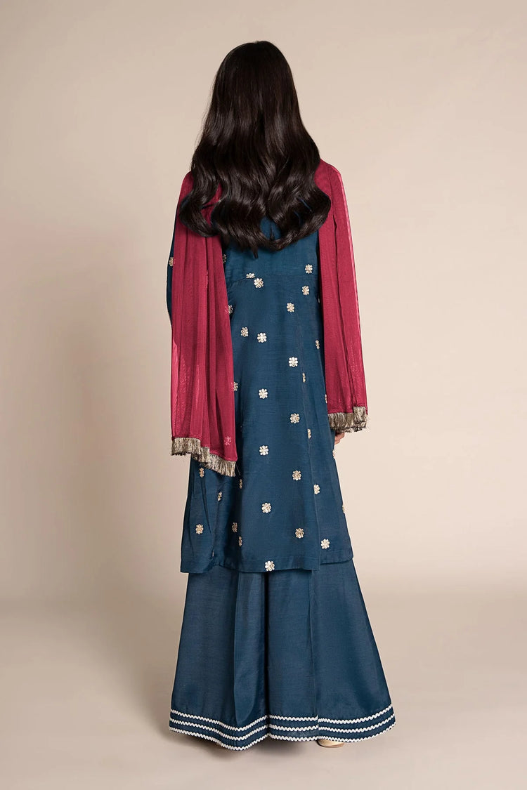M KIDS BY MARIA B 2025 MKD-EF25-07 TEAL