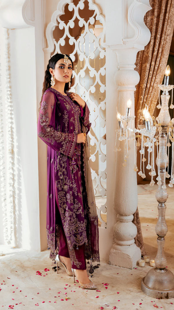 ZIRCON BY ZEBTAN UN-STITCHED 3PC | AFREEN ZQ-08