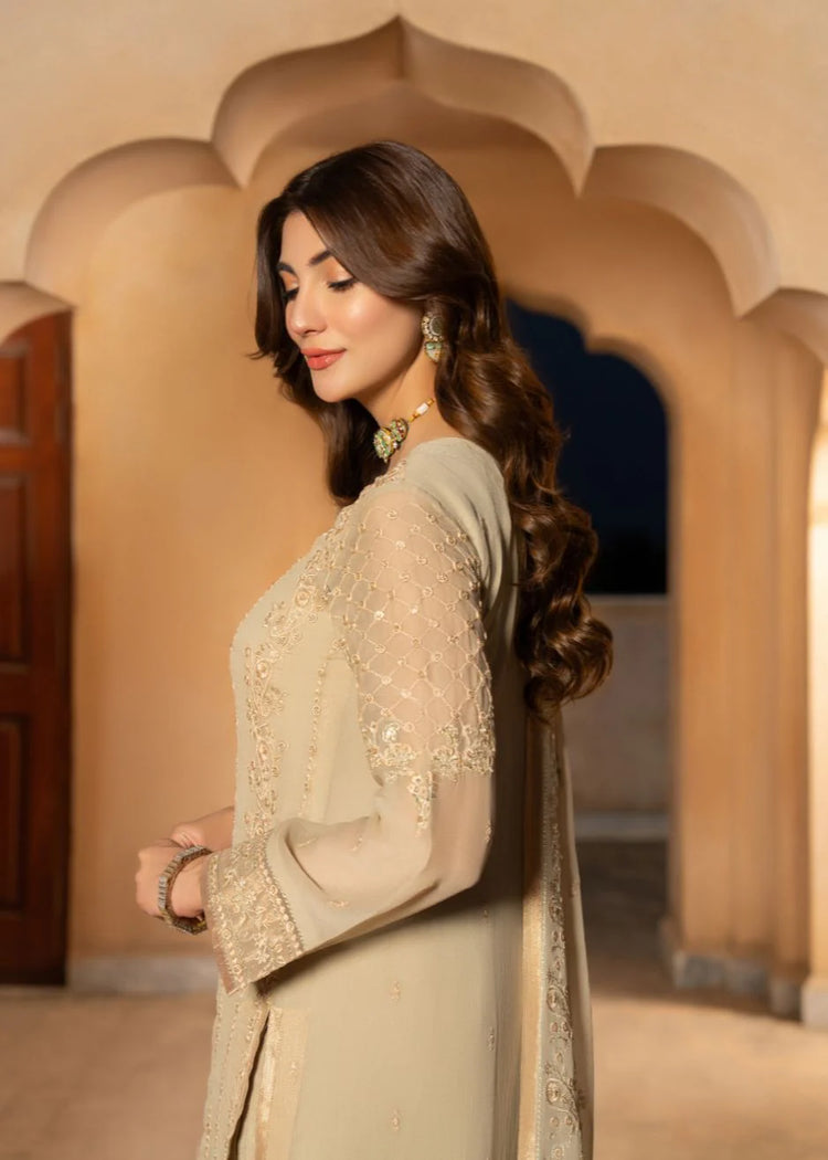 AFSANAY LUXURY CHIFFON UNSTITCHED 3P| BY SHAHZEB - NUR