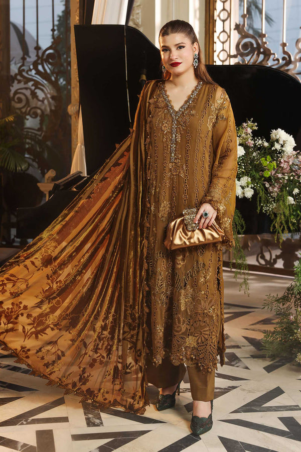 MARIA B CHIFFON WEDDING-26-205-MUSTARD