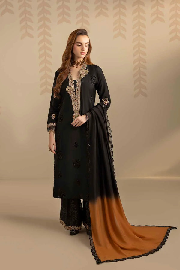 ZARDOZI SILK- BLACK
