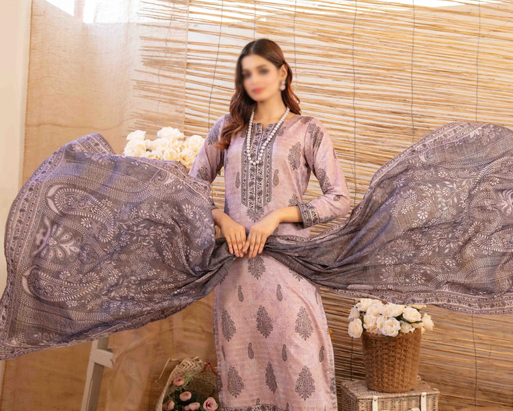 Mylah Lawn Slub Digital Print Un Stitched By Tawakkal Fab D-2027