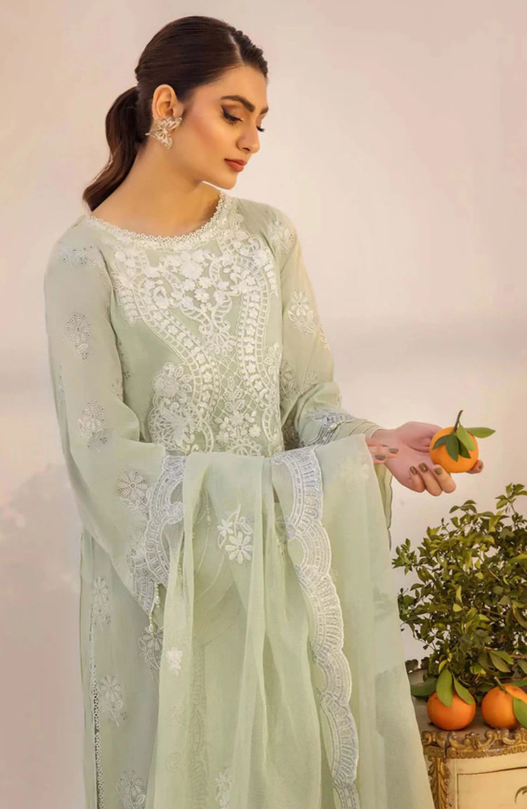 Adans Libas Embroidered Lawn Unstitched 3 Piece Suit - 4775