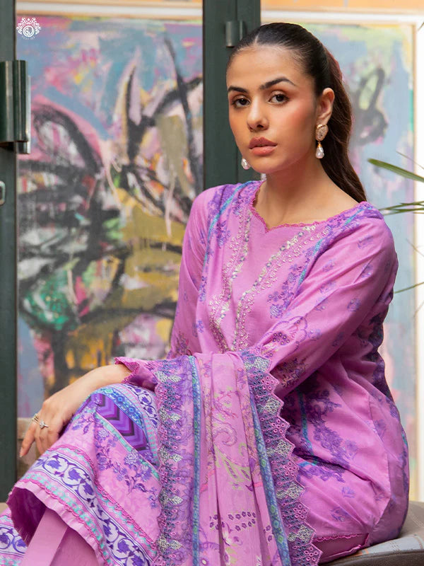 Akira By Gulljee Printed Embroidered Lawn Collection - D6