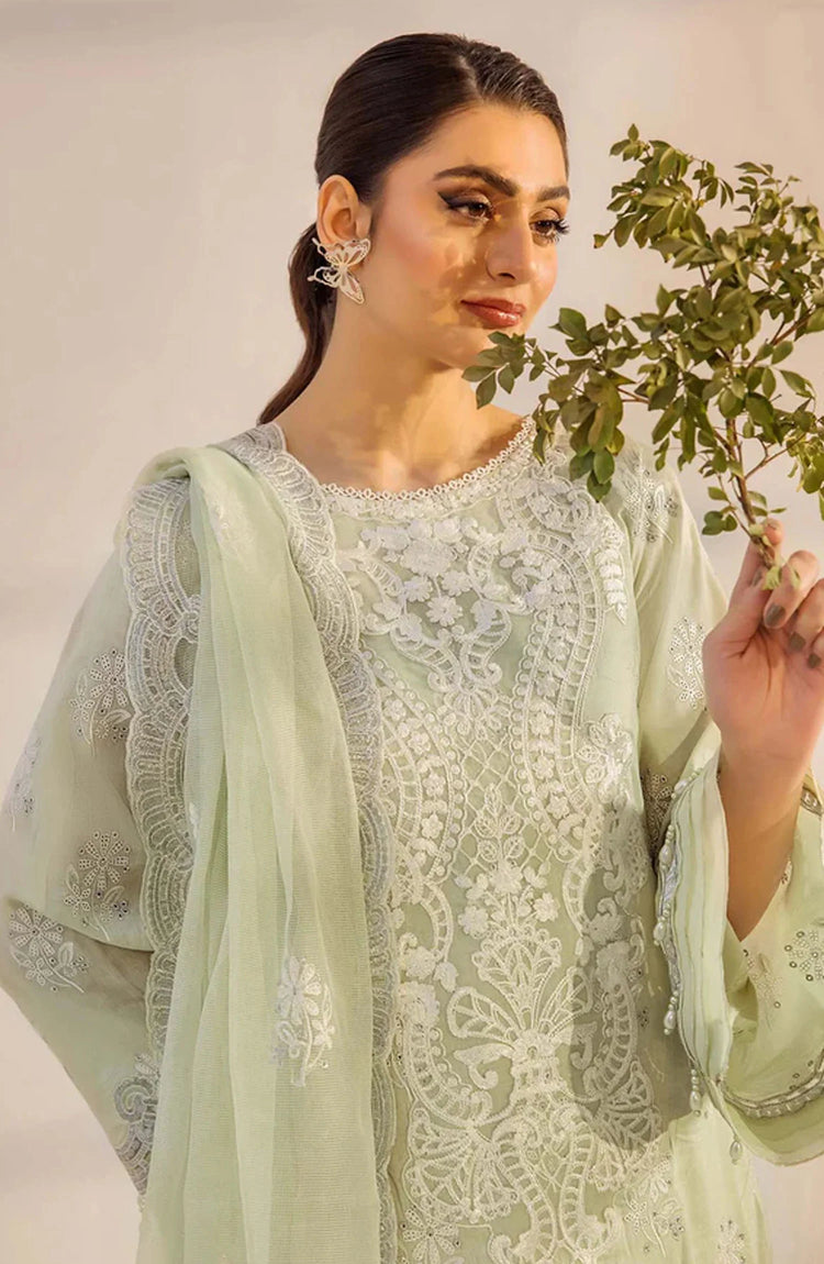 Adans Libas Embroidered Lawn Unstitched 3 Piece Suit - 4775