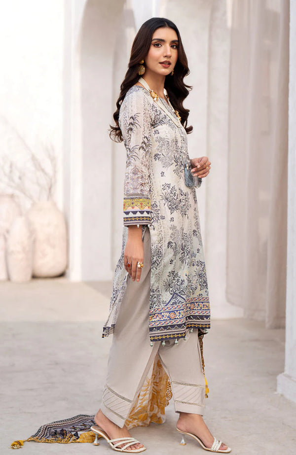 SUNSHINE BLOOM BY ALZOHAIB UN-STITCHED 3PC| D-06