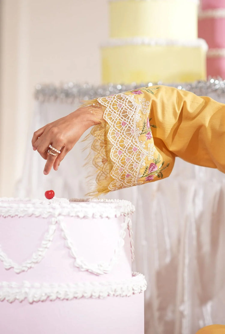 AJR SIGNATURE LAWN UN-STITCHED 3PC| HONEYDEW