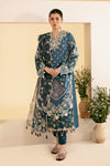 QLINEKARI BY QALAMKAR UN-STICHED 3PC|SQ-05 ELA