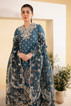 QLINEKARI BY QALAMKAR UN-STICHED 3PC|SQ-05 ELA