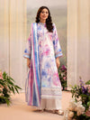 CHIKANKARI 3-Piece Unstitched Digital Printed Lawn Suit