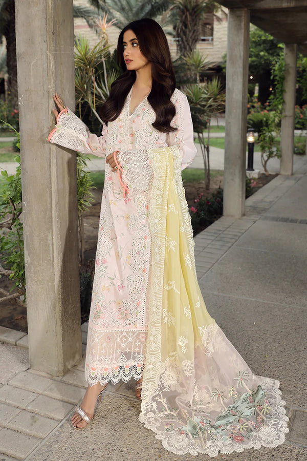 QALAMKAR FESTIVE UN-STICHED 3PC| PS-03