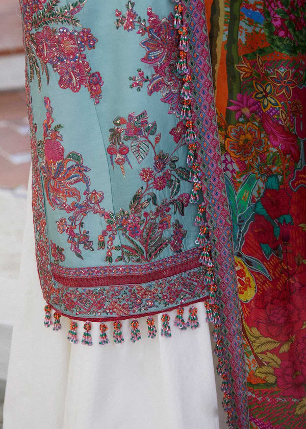 HUSSAIN REHAR LUXURY LAWN| UNSTITCHED 3PC| FLORET
