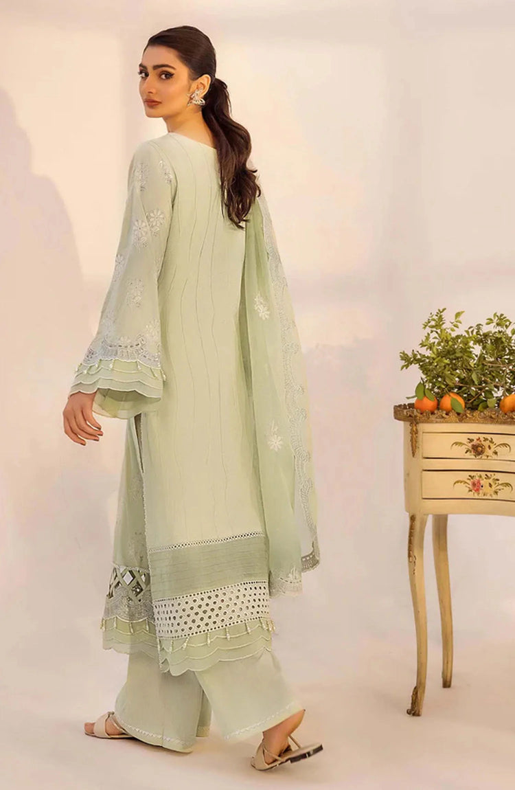 Adans Libas Embroidered Lawn Unstitched 3 Piece Suit - 4775