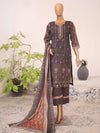 Humsafar By MTF Digital Printed Embroidery Lawn | Unstitched Suit D06