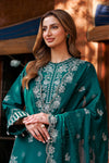 KAAVISH FESTIVE LAWN BY FARASHA| TEAL GARLAND