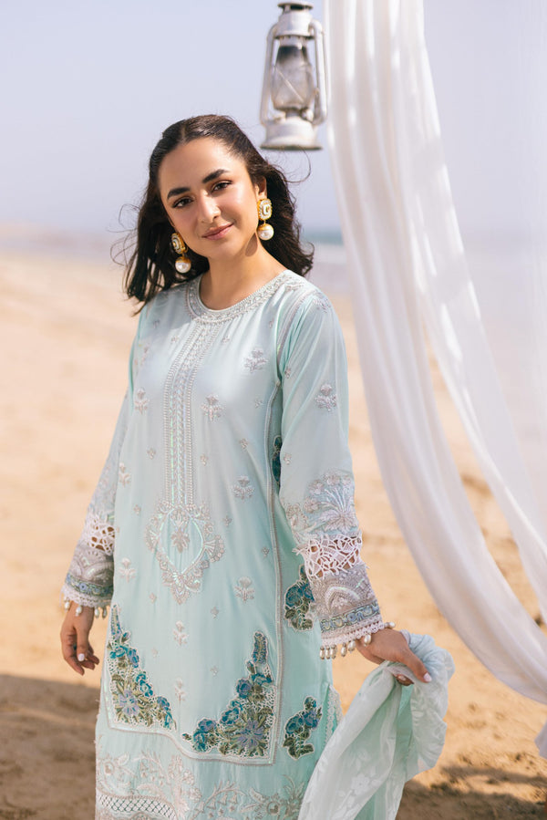SAGAR KINARAY LUXURY LAWN EMBROIEDRED UN-STITCHED BY ZARPOSH- DIVINE