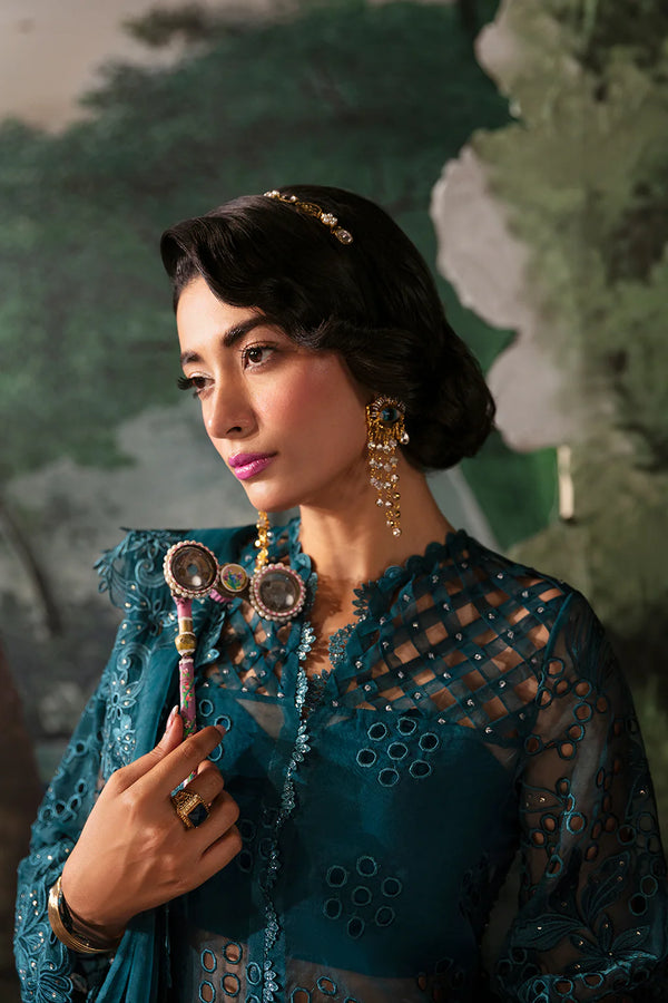 LA FUCHSIA FESTIVE UNSTITCHED BY AFROZEH - ALBA