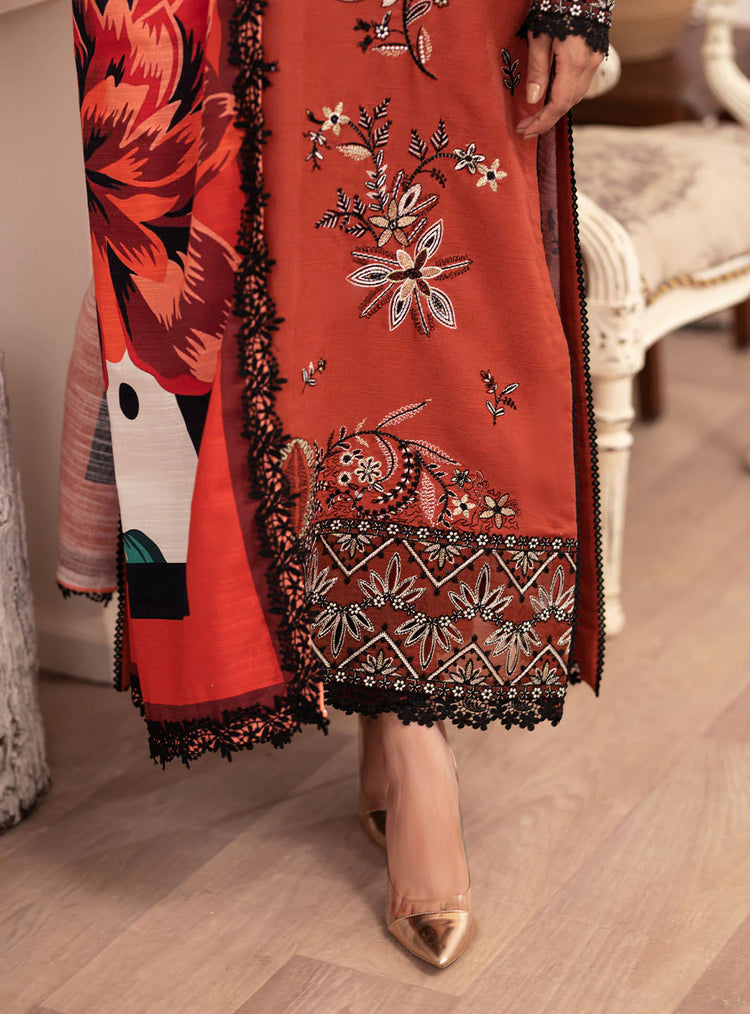MERAKI BY ROHEENAZ FALL WINTER UN-STITCHED 3PC-ALICIA