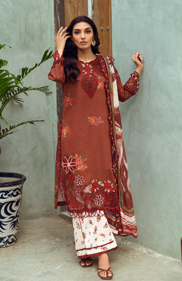 ALZOHAIB SUNSHINE BLOOM PRINTKARI UN-STITCHED 3PC | D-04