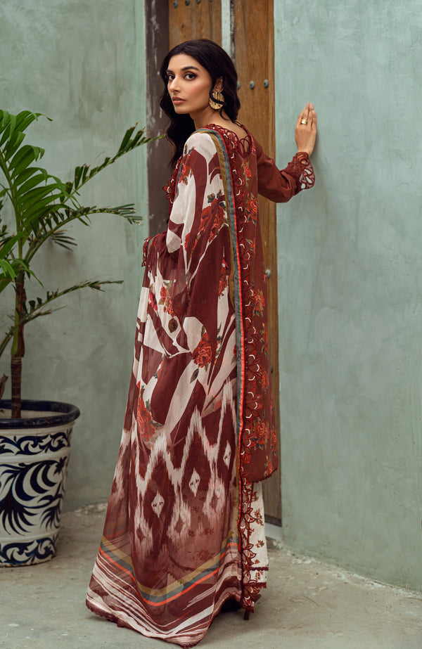 ALZOHAIB SUNSHINE BLOOM PRINTKARI UN-STITCHED 3PC | D-04