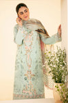 QLINEKARI BY QALAMKAR UN-STICHED 3PC|SQ-06 AFROZEH