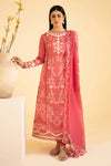 QLINEKARI BY QALAMKAR UN-STICHED 3PC|SQ-09 SENA