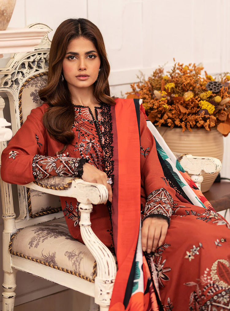 MERAKI BY ROHEENAZ FALL WINTER UN-STITCHED 3PC-ALICIA