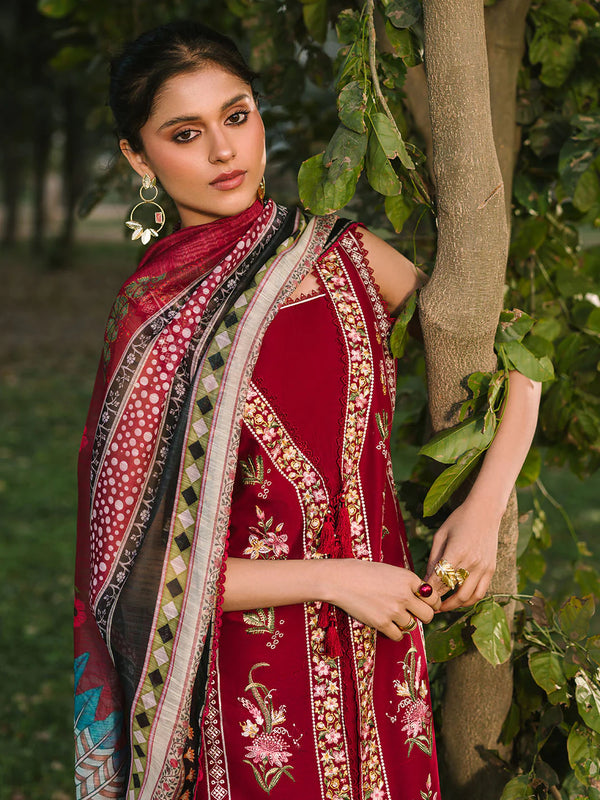 DAHLIA BY MAHNUR LUXURY LAWN STITCHED/D-5A