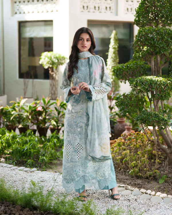 NEESHAY SUMMER LINES PRINTKARI LUXURY LAWN '26-CALIXA
