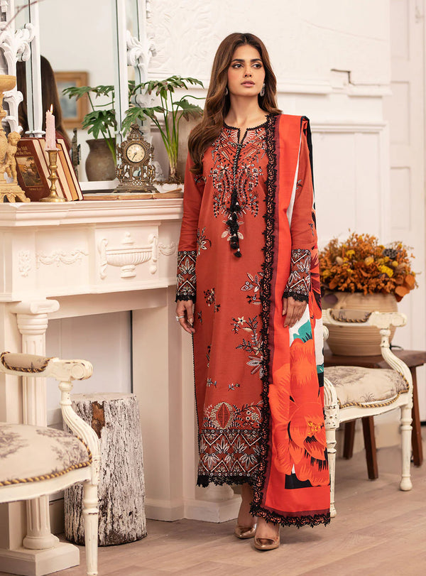 MERAKI BY ROHEENAZ FALL WINTER UN-STITCHED 3PC-ALICIA