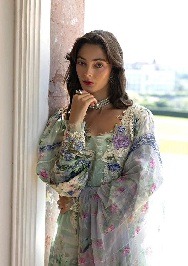 ELAF SIGNATURE EMBROIDERED LAWN 3PC | EVELINE WHISPER