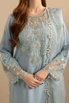 ZARDOZI SILK- ICE BLUE