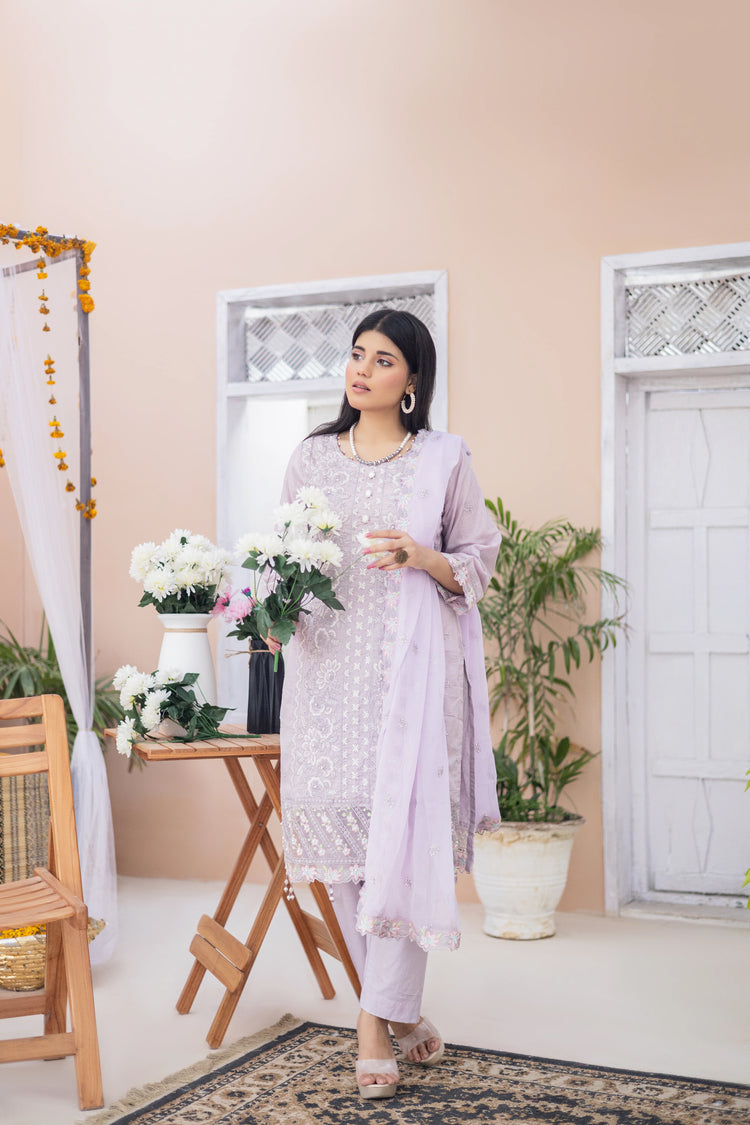 GEORGIA SEMI-STITCHED LAWN BY ZAINAB FAZLANI - DHANAK