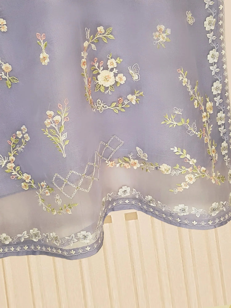 AGHA NOOR 2 PIECE - PURE ORGANZA EMBROIDERED SUIT S108876