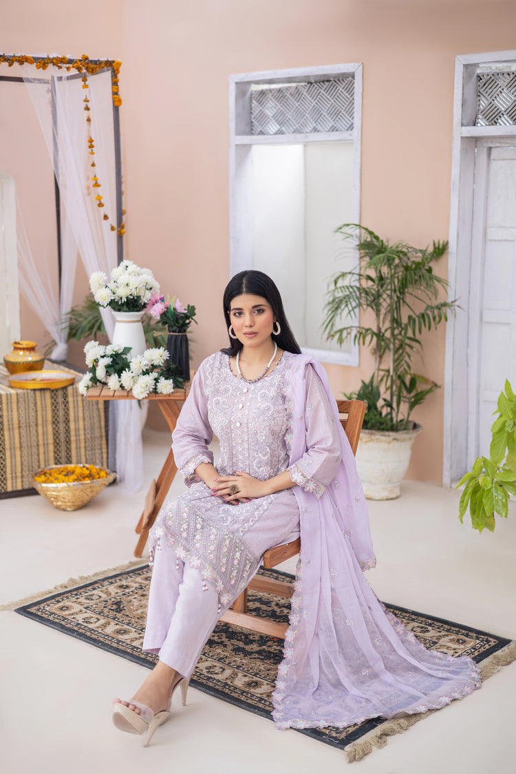 GEORGIA SEMI-STITCHED LAWN BY ZAINAB FAZLANI - DHANAK