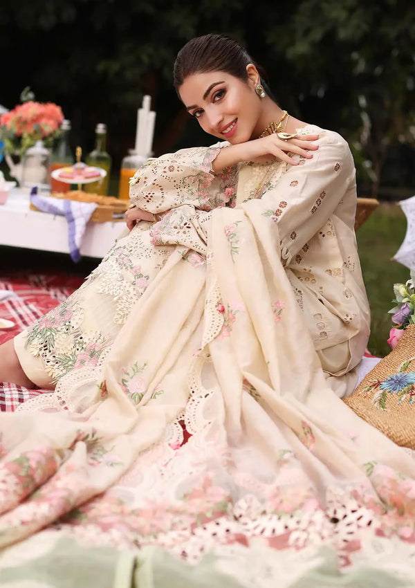 KAHF EXCLUSIVE | LUXURY LAWN UN-STITCHED 3PC| KFL-07 SHIREEN