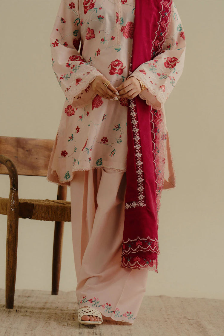 COCO BY ZARA SHAHJAHAN UN-STITCHED 3PC | Zufra-6A