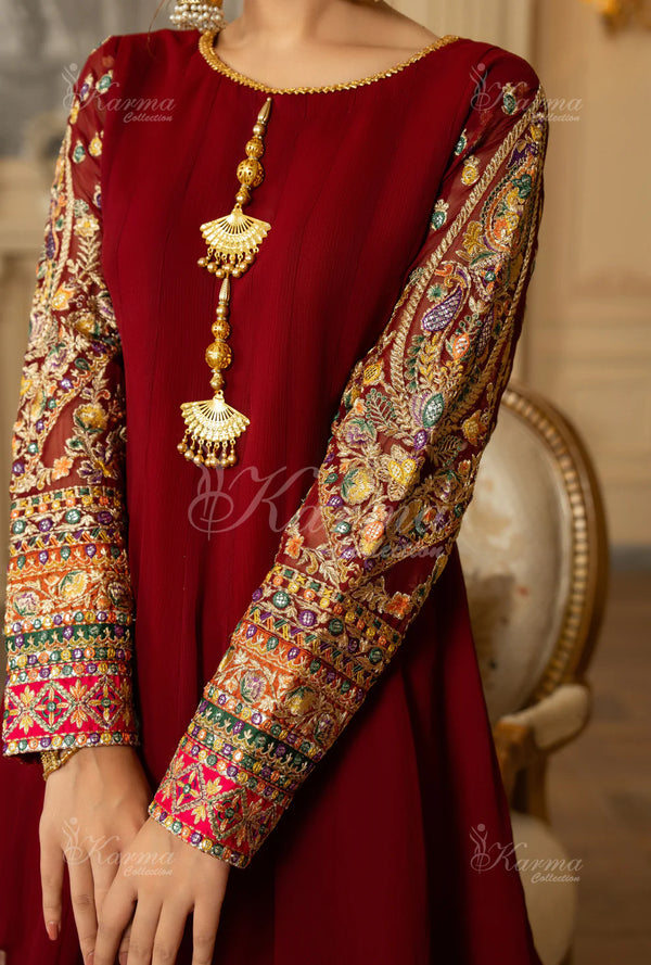 ROOHI KARMA- Oxblood Maroon