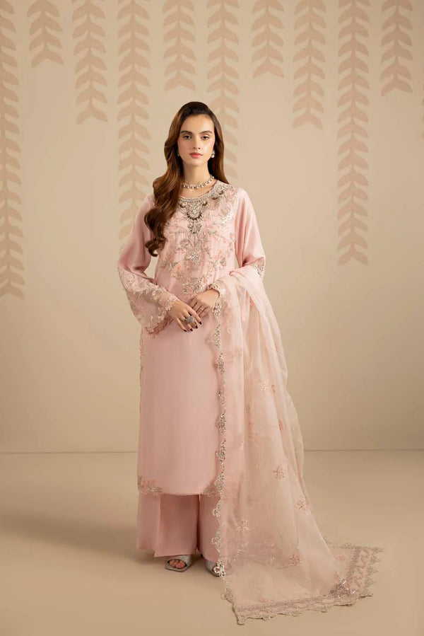 ZARDOZI SILK- ROSE PINK