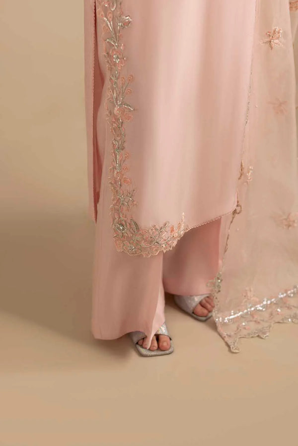 ZARDOZI SILK- ROSE PINK